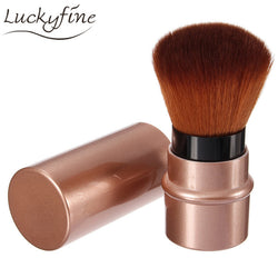 New Design 1Pcs MIni Soft Makeup Brush Retractable Pro Foundation Cosmetic Blusher Face Powder Brushes Beauty Tools